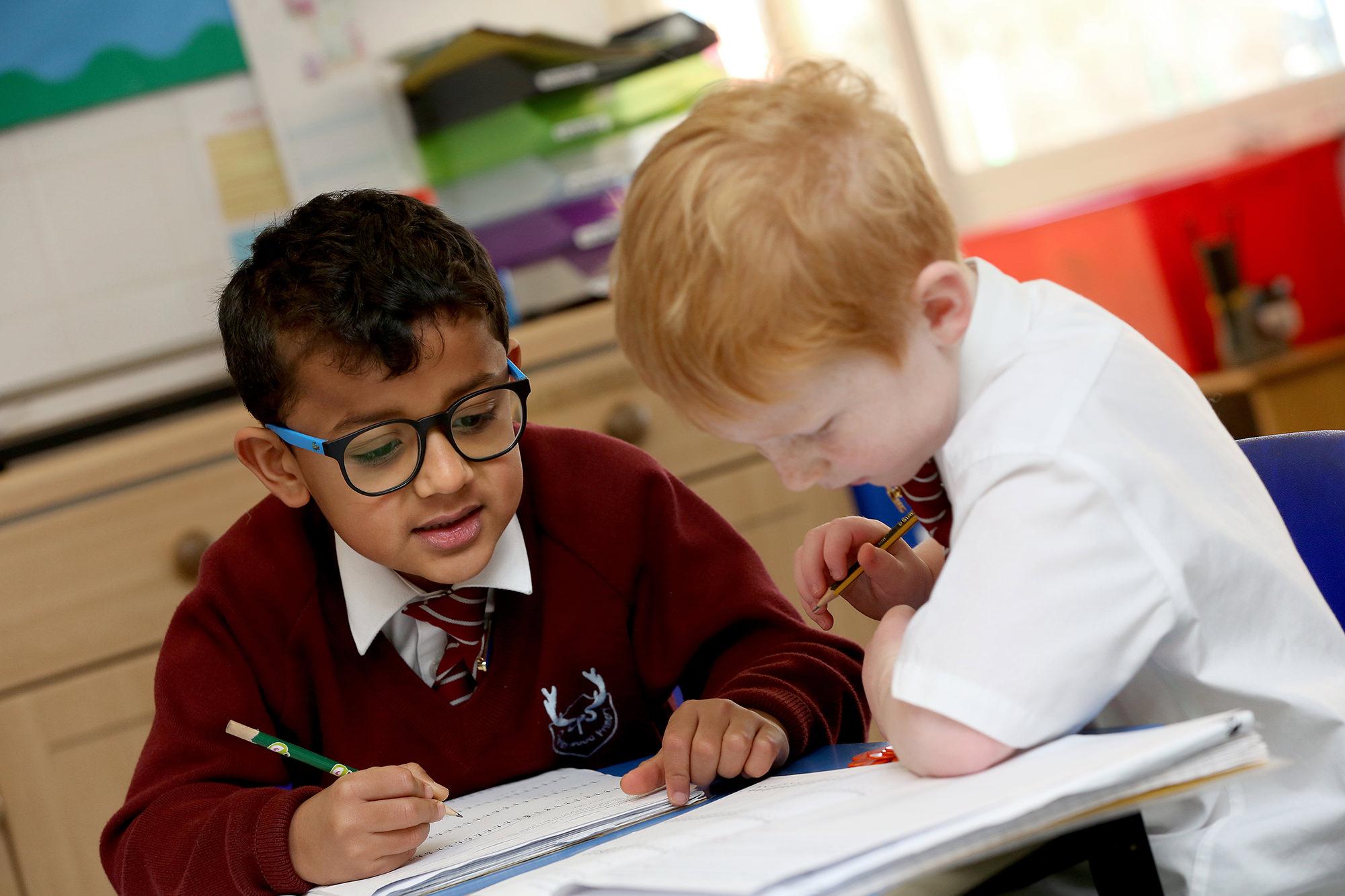 Chorleywood children playing at break time